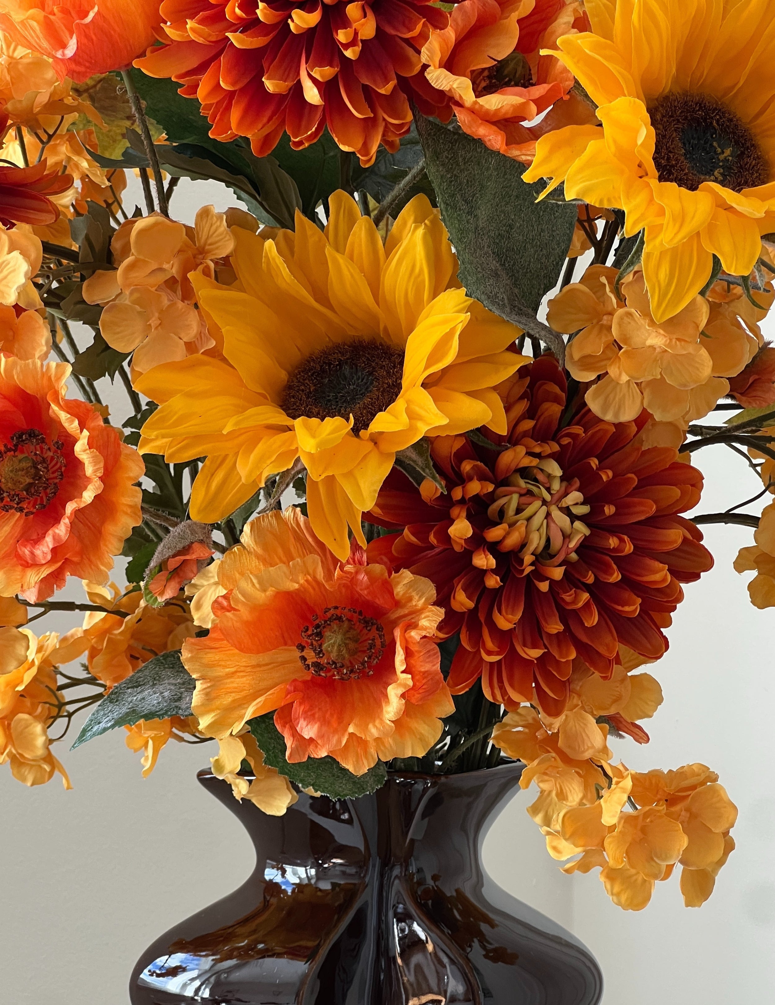 Kunstblumen-Strauß Amber Flame