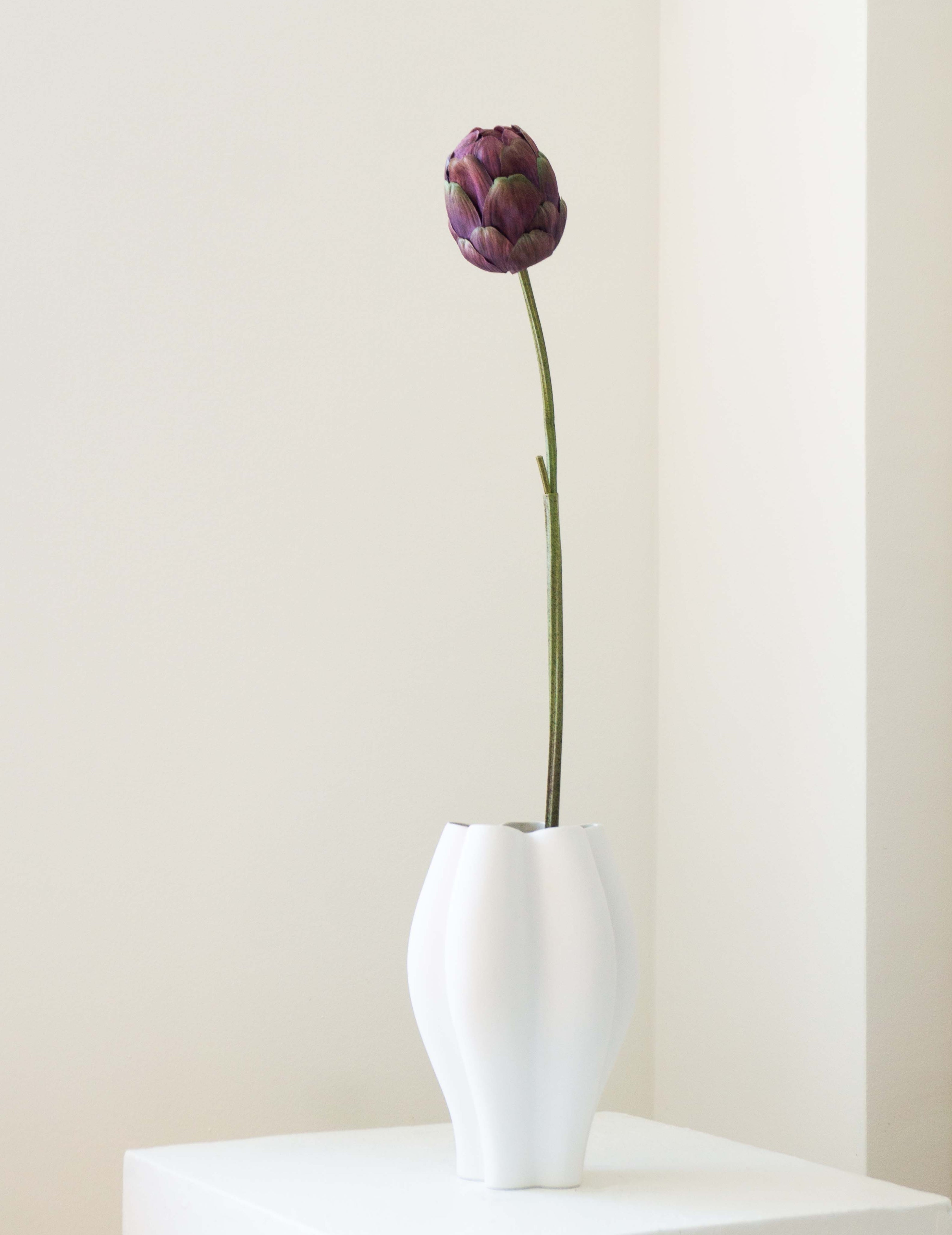 Artificial Flower Artichoke Aubergine