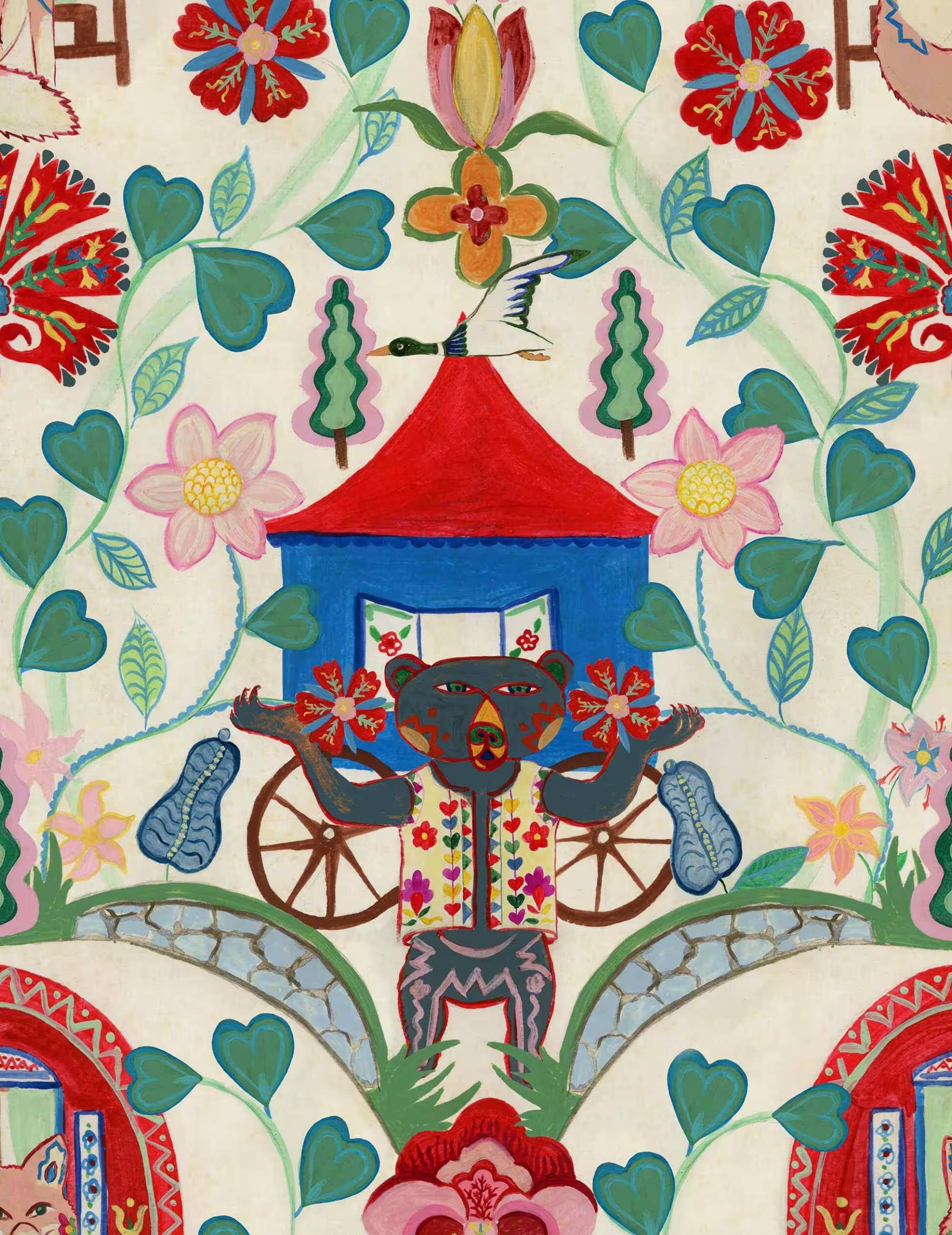 Wandtapete Gypsy Fairytale Cream