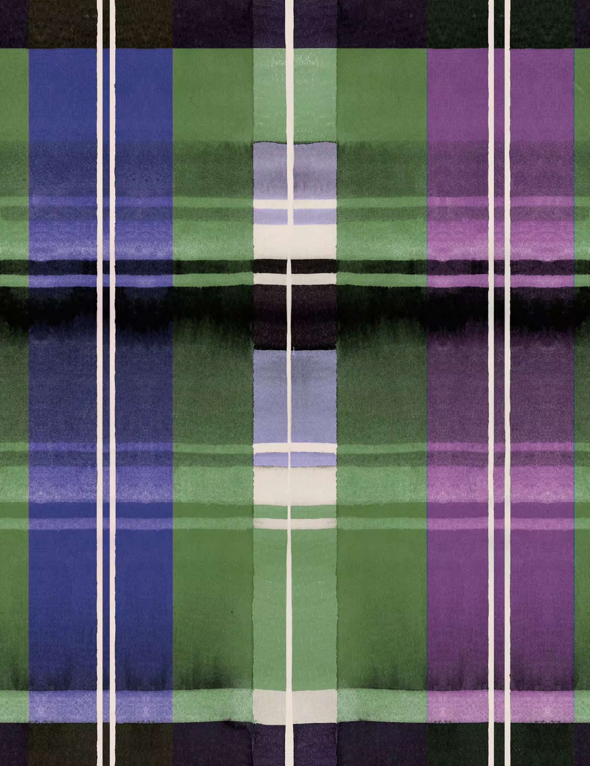 Wandtapete Kerschdorf Plaid Foliage