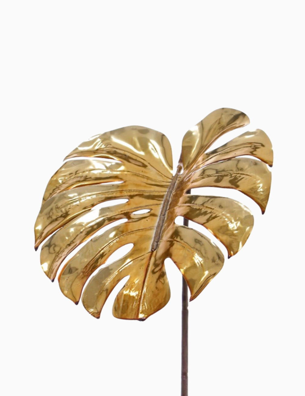 Kunstblume Monsterablatt Metallic Gold