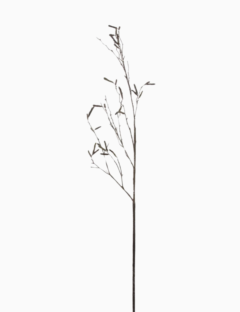 Artificial Flower Frost Birch Branch Brown