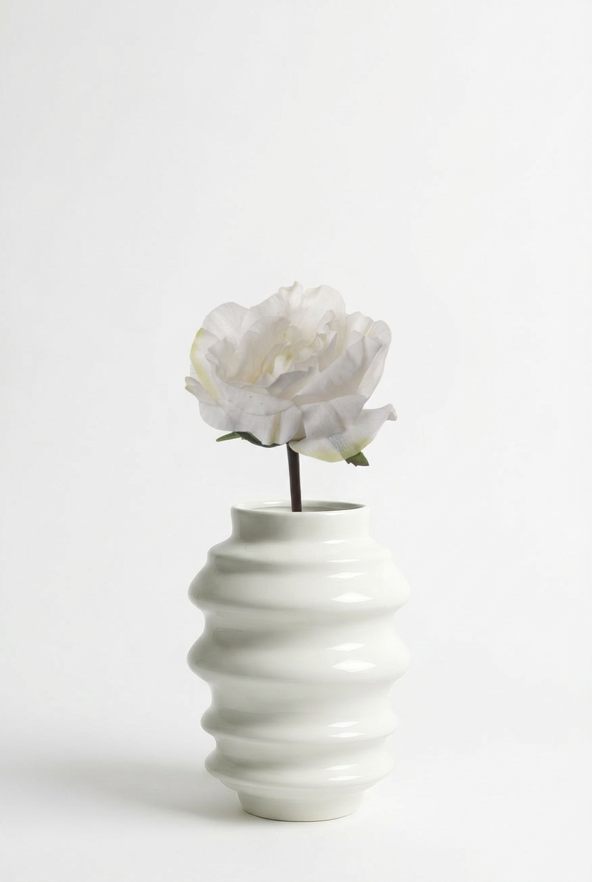 Kunstblume Rose 'Real Touch' Weiß