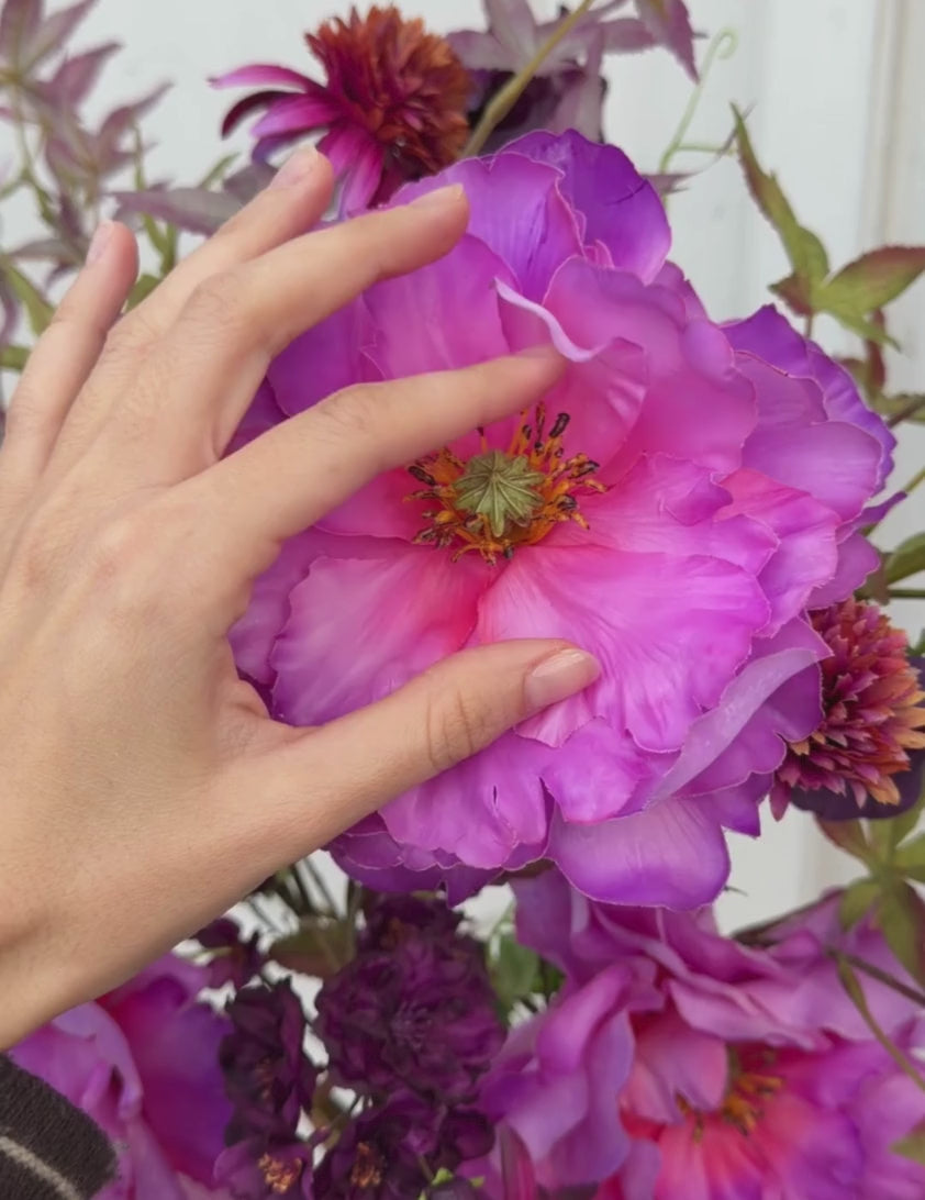 Kunstblumen-Strauß Violet Symphony